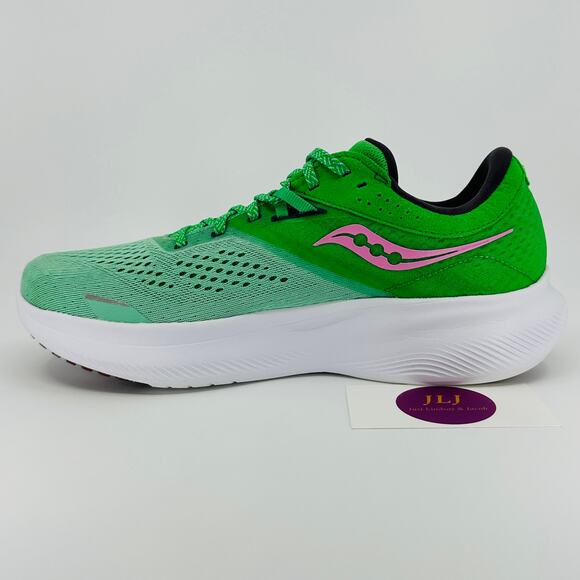 Saucony Women's Ride 16 'Sprig Peony' Green Running Shoes S10830-25 Size 10 - Picture 8 of 11